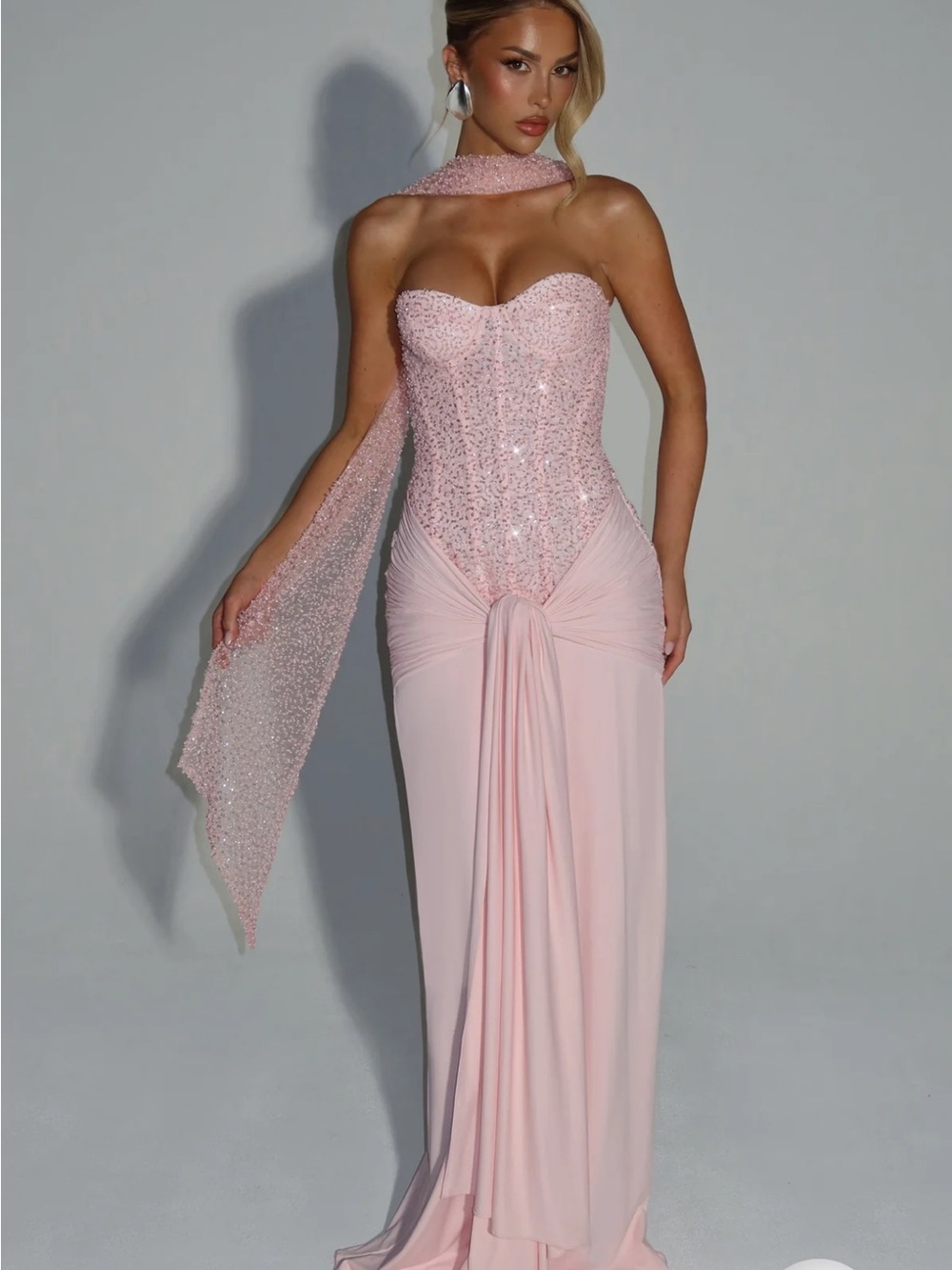 Babyboo pink Carina maxi dress